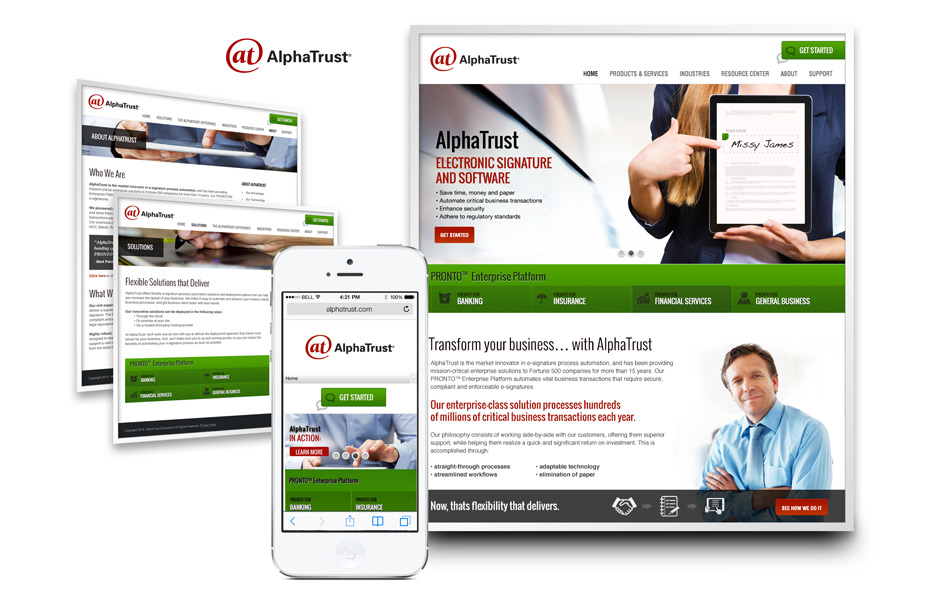 AlphaTrust CMS-driven Website